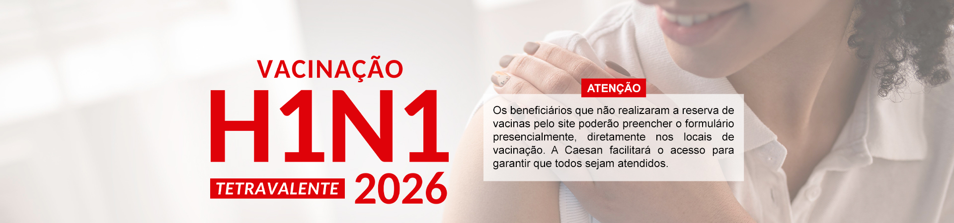 Vacinação H1N1 – Preencher formulário presencialmente