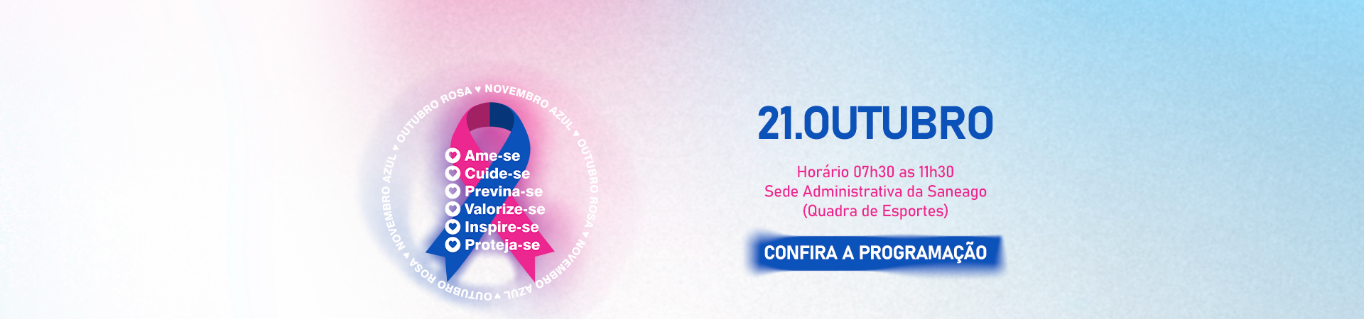 Evento Outubro Rosa e Novembro Azul 2026